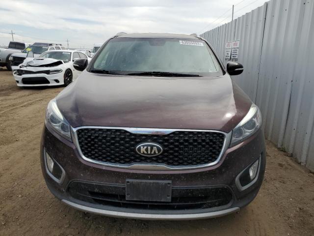 5XYPHDA17GG033412 - 2016 KIA SORENTO EX BURGUNDY photo 5