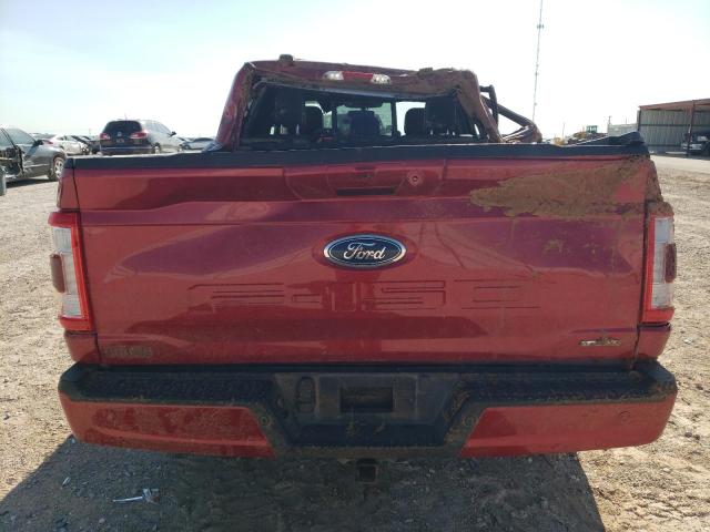 1FTFW1E88PFA39746 - 2023 FORD F150 SUPERCREW RED photo 6