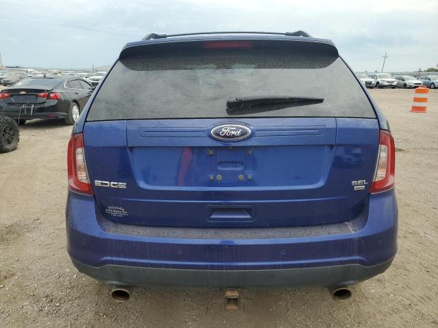 2FMDK4JC7DBA79954 - 2013 FORD EDGE SEL BLUE photo 6