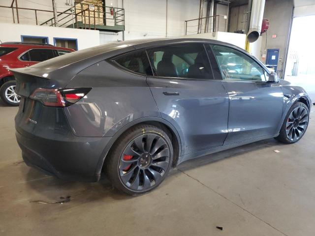 7SAYGDEF1NF396485 - 2022 TESLA MODEL Y 灰色 照片 3