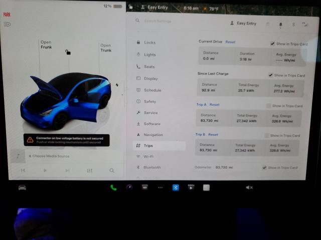 7SAYGDEF1NF396485 - 2022 TESLA MODEL Y 灰色 照片 9