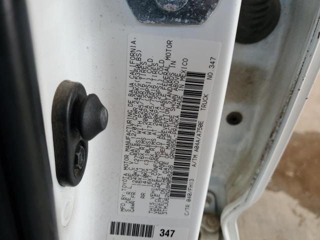 3TMJU62N28M058236 - 2008 TOYOTA TACOMA DOUBLE CAB PRERUNNER WHITE photo 12