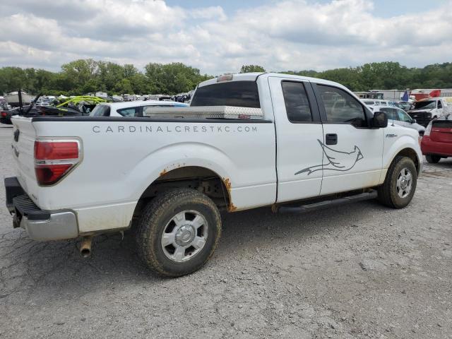 1FTEX1CM4BFB66902 - 2011 FORD F150 SUPER CAB WHITE photo 3