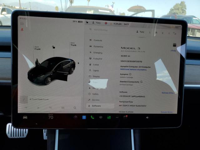 5YJ3E1EA2KF310712 - 2019 TESLA MODEL 3 BLACK photo 9