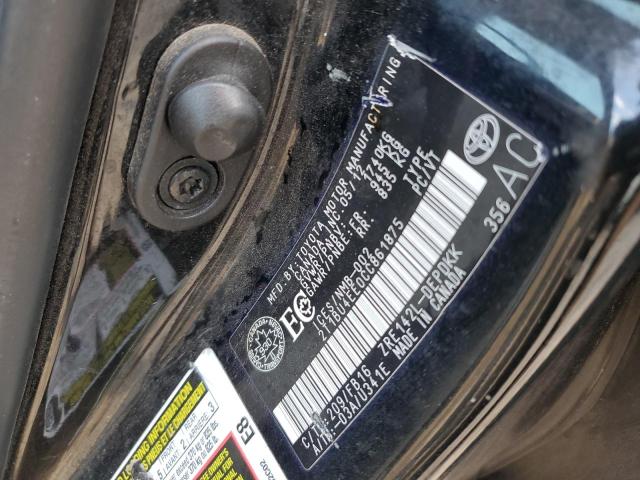 2T1BU4EE0CC861875 - 2012 TOYOTA COROLLA BASE 黑色 照片 12