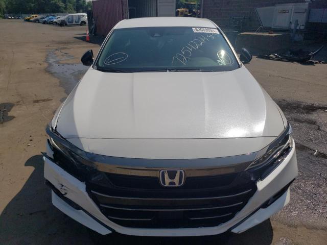 1HGCV3F28NA034506 - 2022 HONDA ACCORD HYBRID SPORT WHITE photo 5