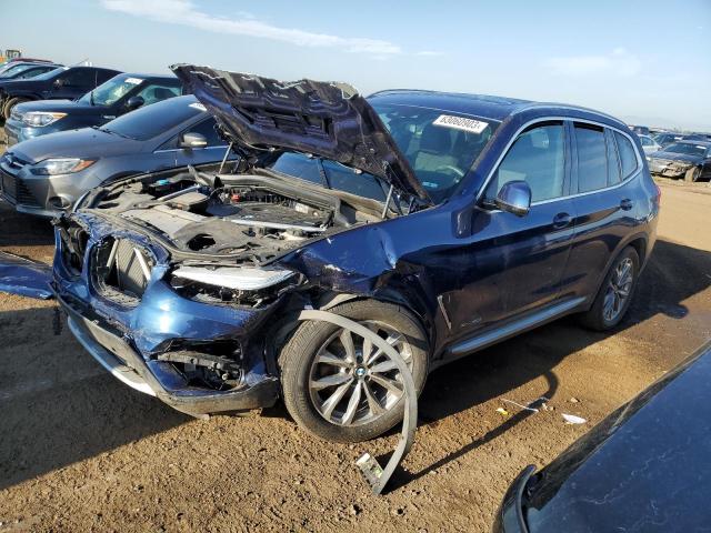 5UXTR9C51JLC69401 - 2018 BMW X3 XDRIVE30I BLUE photo 1