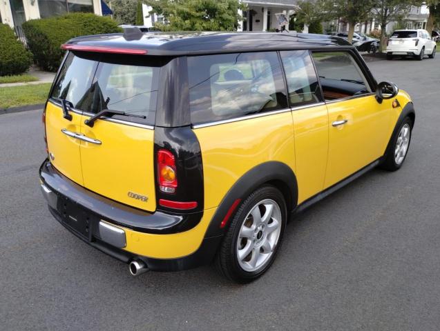 WMWML33518TN66693 - 2008 MINI COOPER CLUBMAN YELLOW photo 4