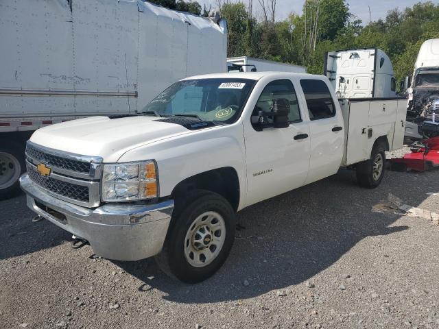 1GC4KZC86EF116633 - 2014 CHEVROLET SILVERADO K3500 WHITE photo 1