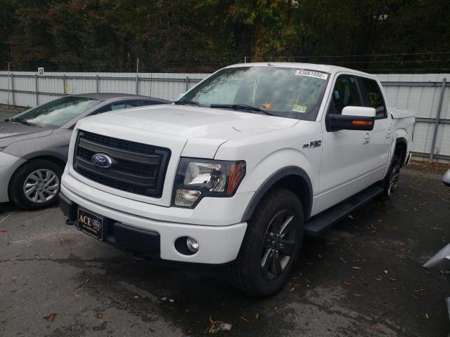 1FTFW1EF4EFC59297 - 2014 FORD F150 SUPERCREW WHITE photo 2