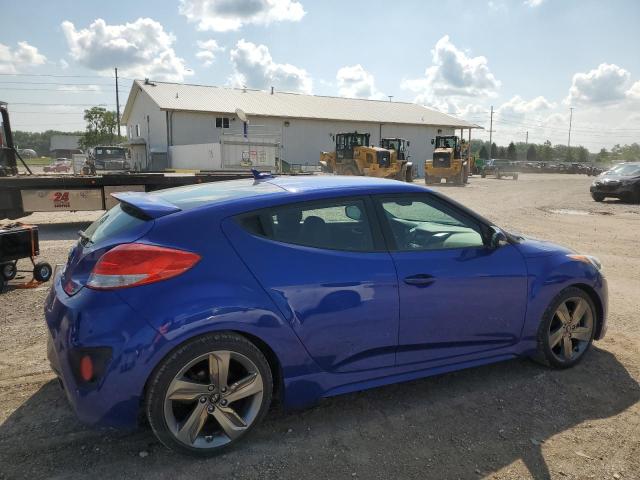 KMHTC6AE0DU160911 - 2013 HYUNDAI VELOSTER TURBO BLUE photo 3