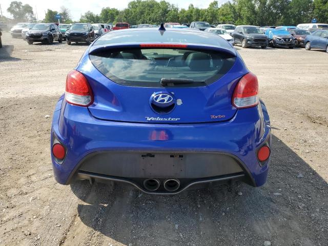 KMHTC6AE0DU160911 - 2013 HYUNDAI VELOSTER TURBO BLUE photo 6