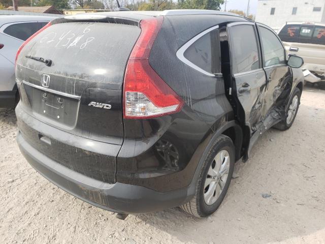 2HKRM4H71DH624368 - 2013 HONDA CR-V EXL BLACK photo 4