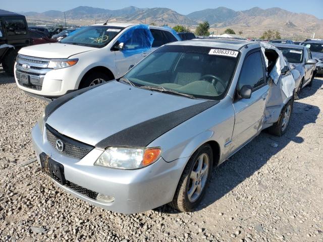 JM1BJ226410421188 - 2001 MAZDA PROTEGE LX SILVER photo 1