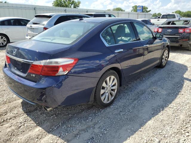 1HGCR3F87DA021995 - 2013 HONDA ACCORD EXL BLUE photo 3