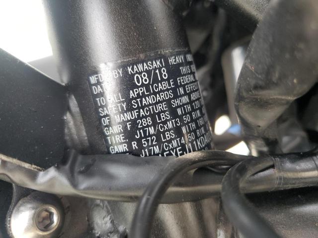 JKAEXEJ11KDA03388 - 2019 KAWASAKI EX650 J შავი ფოტო 9