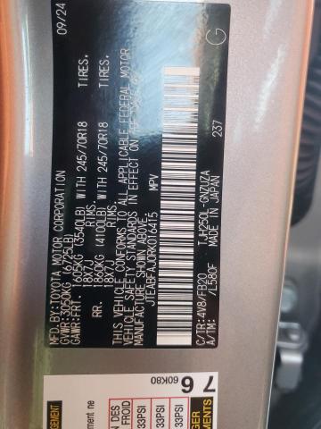 JTEABFAJ0RK016415 - 2024 TOYOTA LAND CRUIS BASE Szary zdjęcie 14