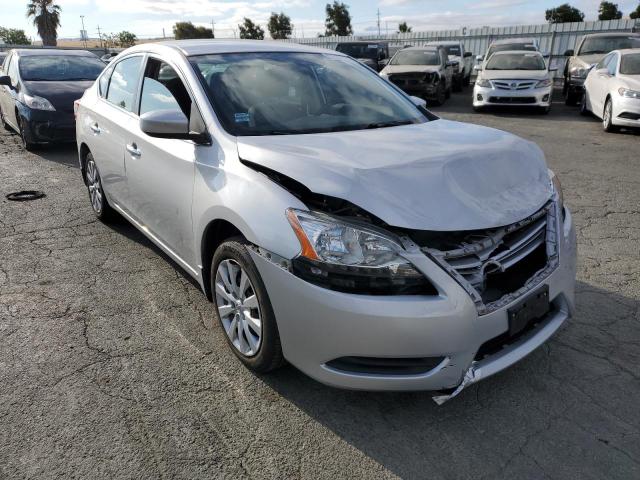 3N1AB7AP0FY302747 - 2015 NISSAN SENTRA S SILVER photo 4