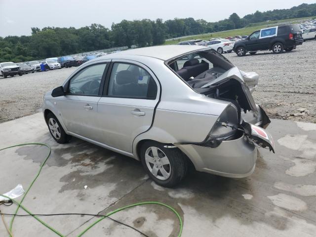 KL1TD56687B183986 - 2007 CHEVROLET AVEO BASE Plata foto 2