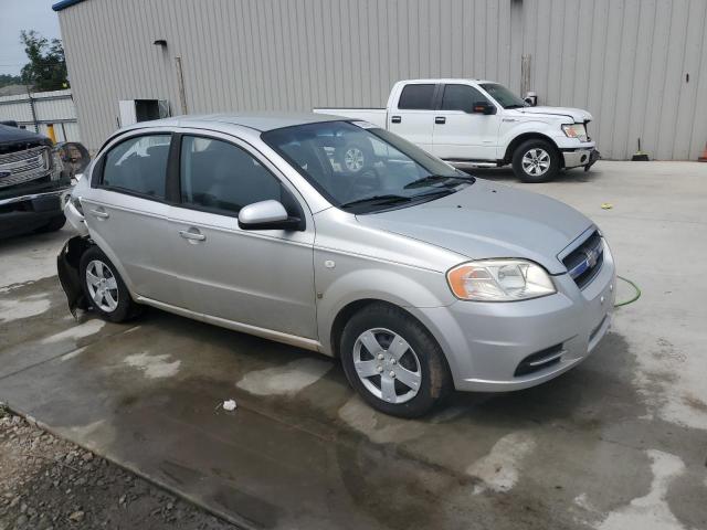 KL1TD56687B183986 - 2007 CHEVROLET AVEO BASE Plata foto 4