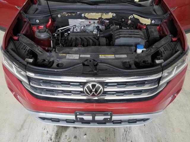 1V2KE2CA8NC231128 - 2022 VOLKSWAGEN ATLAS CROS SE Красный фото 12
