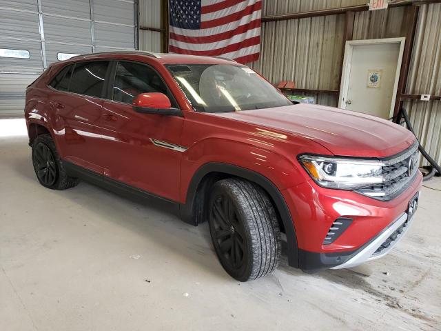 1V2KE2CA8NC231128 - 2022 VOLKSWAGEN ATLAS CROS SE Красный фото 4