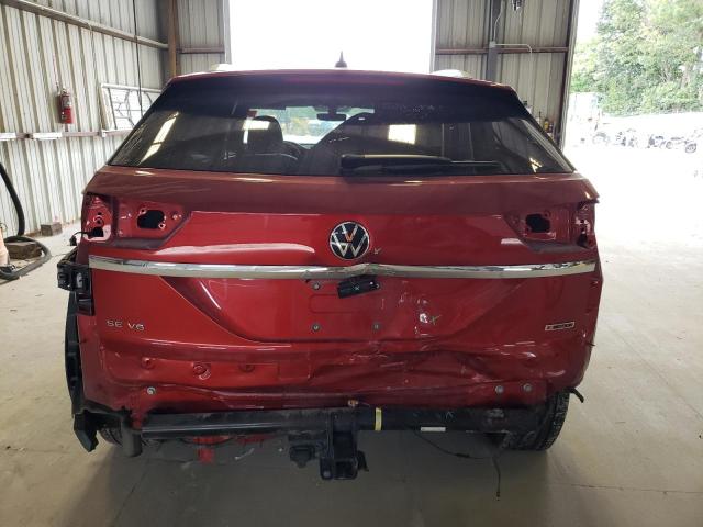 1V2KE2CA8NC231128 - 2022 VOLKSWAGEN ATLAS CROS SE Красный фото 6