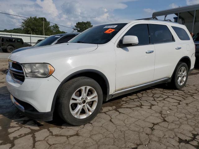 1C4RDJDGXDC617595 - 2013 DODGE DURANGO CREW WHITE photo 1