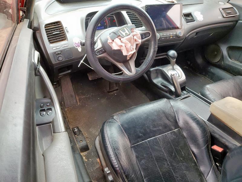 2HGFG129X8H556851 - 2008 HONDA CIVIC EXL RED photo 8