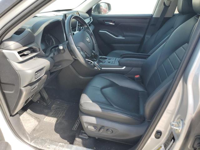 5TDGZRBH3LS519444 - 2020 TOYOTA HIGHLANDER XLE SILVER photo 7