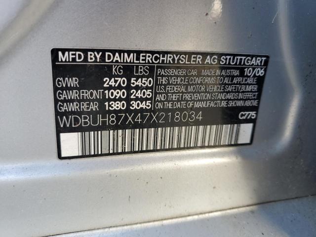 WDBUH87X47X218034 - 2007 MERCEDES-BENZ E 350 4MATIC WAGON SILVER photo 12