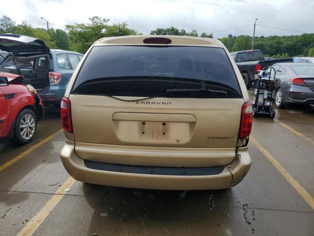 1B8GP45381B141002 - 2001 DODGE CARAVAN SPORT GOLD photo 6