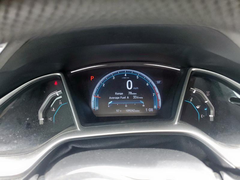 19XFC1F35GE004684 - 2016 HONDA CIVIC EX შავი ფოტო 9