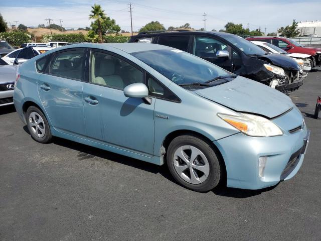 JTDKN3DU3D1644262 - 2013 TOYOTA PRIUS GREEN photo 4