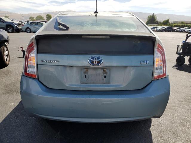 JTDKN3DU3D1644262 - 2013 TOYOTA PRIUS GREEN photo 6