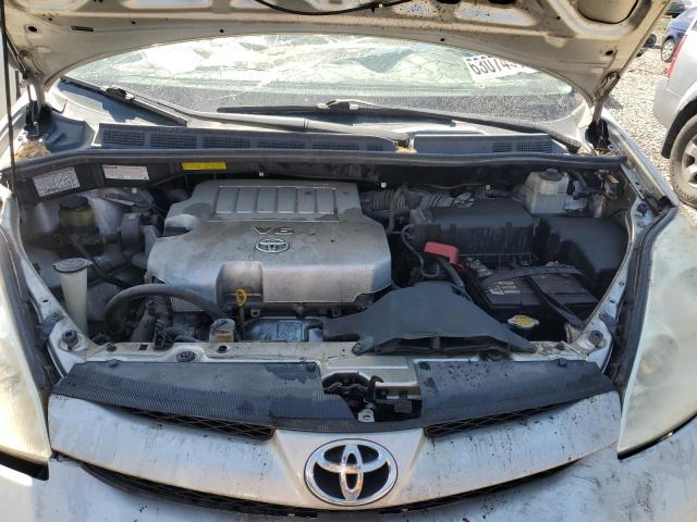 5TDZK23C78S125301 - 2008 TOYOTA SIENNA CE SILVER photo 12