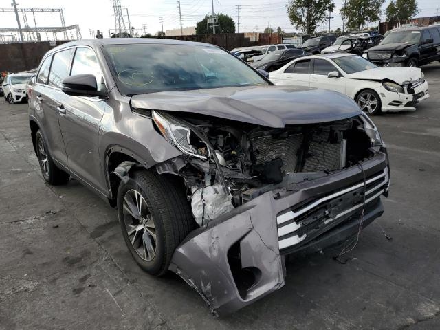 5TDZZRFH0KS347388 - 2019 TOYOTA HIGHLANDER GRAY photo 1