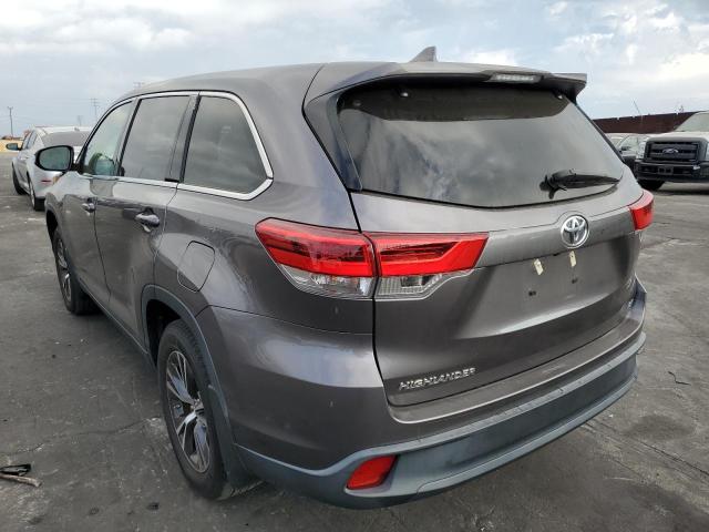 5TDZZRFH0KS347388 - 2019 TOYOTA HIGHLANDER GRAY photo 3