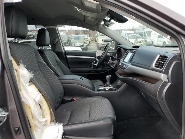 5TDZZRFH0KS347388 - 2019 TOYOTA HIGHLANDER GRAY photo 5