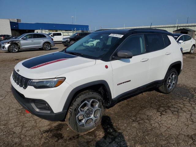 3C4NJDDB5NT143137 - 2022 JEEP COMPASS TRAILHAWK WHITE photo 1