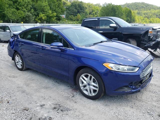 3FA6P0H72ER352307 - 2014 FORD FUSION SE BLUE photo 4