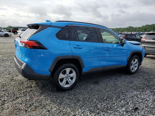 JTMP1RFV2KJ007712 - 2019 TOYOTA RAV4 XLE Niebieski zdjęcie 3