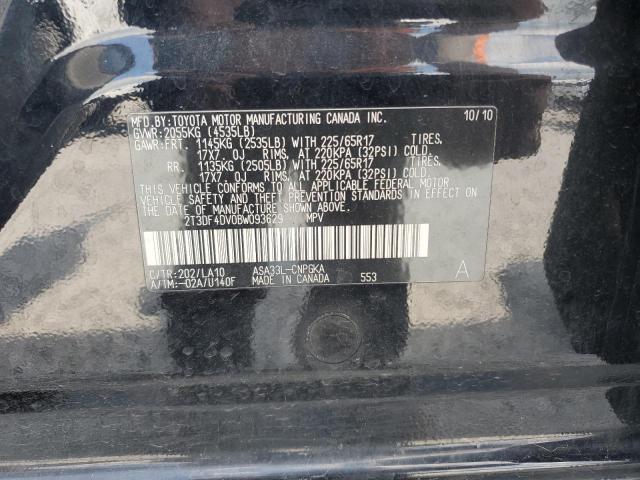 2T3DF4DV0BW093629 - 2011 TOYOTA RAV4 LIMITED 黑色 照片 14