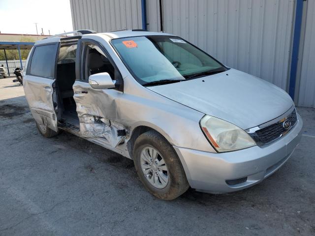 KNDMG4C71C6492455 - 2012 KIA SEDONA LX SILVER photo 4