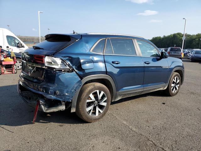 1V24C2CAXLC207246 - 2020 VOLKSWAGEN ATLAS CROS SE Синий фото 3