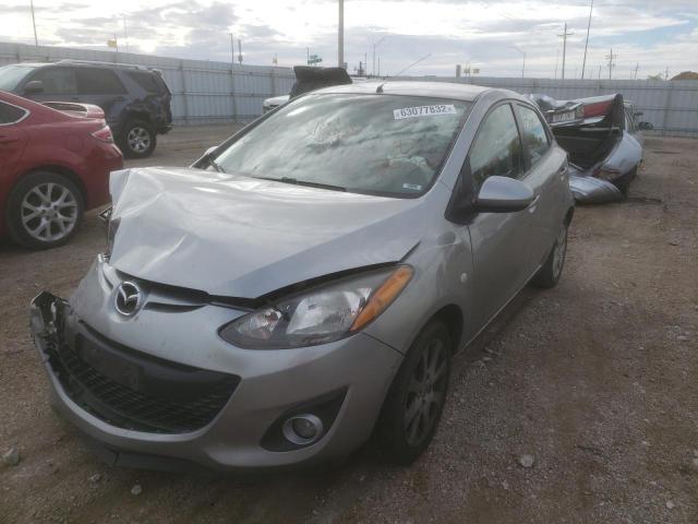 JM1DE1HY2B0109565 - 2011 MAZDA MAZDA2 GRAY photo 2