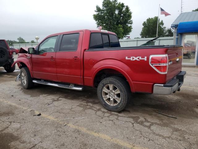 1FTPW14V19FA58265 - 2009 FORD F150 SUPERCREW RED photo 2