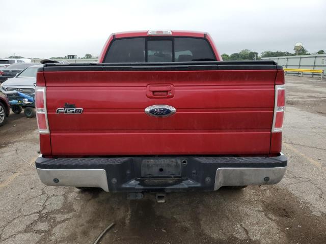 1FTPW14V19FA58265 - 2009 FORD F150 SUPERCREW RED photo 6