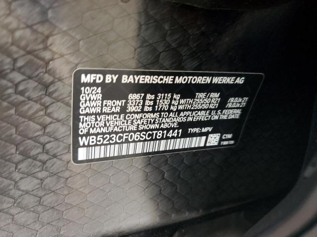 WB523CF06SCT81441 - 2025 BMW IX XDRIVE50 BLUE photo 13