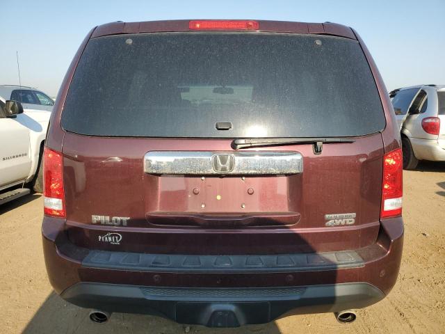 5FNYF4H91CB080247 - 2012 HONDA PILOT TOURING MAROON photo 6